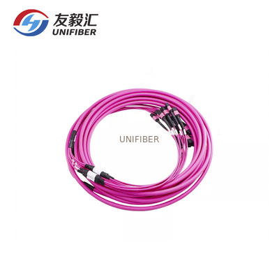 96 Core Om4 Mpo To Mpo Trunk Cable Patch Cord Female Type B Multimode