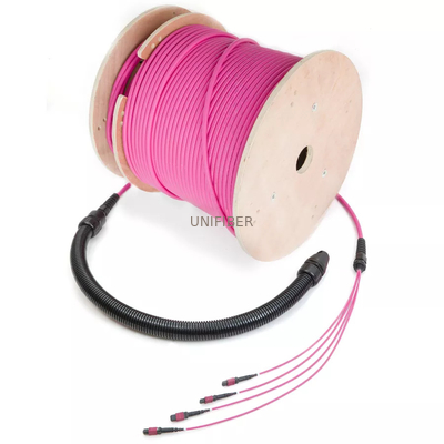 96 Core Om4 Mpo To Mpo Trunk Cable Patch Cord Female Type B Multimode