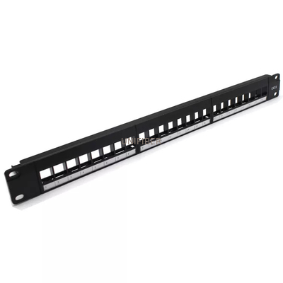 19 Inch CAT6 UTP Patch Panel 1U RJ45 24 Ports Blank