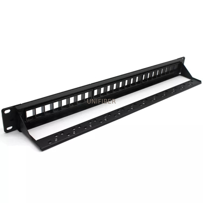 19 Inch CAT6 UTP Patch Panel 1U RJ45 24 Ports Blank