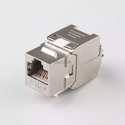 RJ45 Cat7 Keystone Jack Module With Shielded Toolless 8p8c Zinc Alloy 26AWG Cable