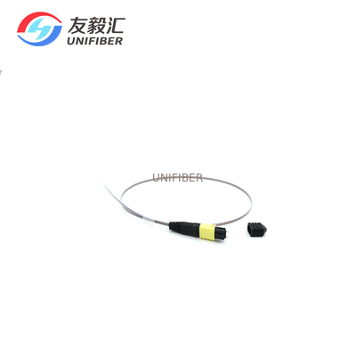 Singlemode 12 Core MPO Ribbon Fiber Pigtail 0.5m Male / Female