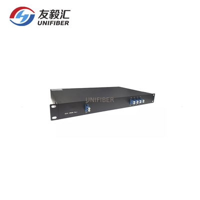 1U Rack Mounted 8 Channel 100Ghz DWDM Mux Demux Equipment LC/UPC For WDM System