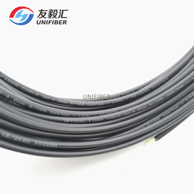 Outdoor FTTH Drop Cable SC/APC 4.6mm Double Jacket G657A2 LSZH Fiber Drop Cable