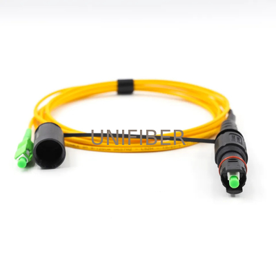 H Optitap To SC/APC Fiber Patch Cable Yellow 3.0mm 3M Customized