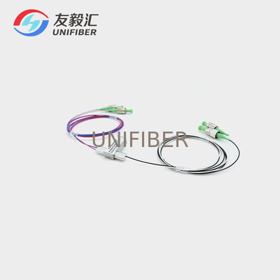 FC APC Connector Mechanical Fiber Optic Switch Non Latching Control Type