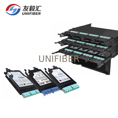 4U 576 Ports LC/SC Fiber Optic Patch Panel With 8/12 Ports Cassette