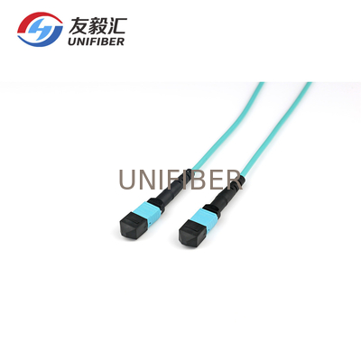 Telecom MPO MTP Patch Cord 8/12/24 Fibers Polarity B OM3 PVC LSZH OFNP Jacket