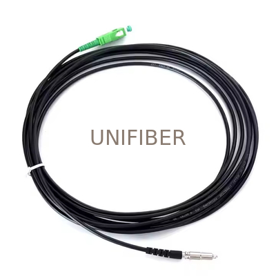 Pullable Pushable Fiber Optic Patch Cord SC/APC Pre-connectorized FTTH Drop Cable Pulling/Pushing through the wall