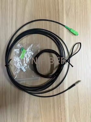 Pullable Pushable Fiber Optic Patch Cord SC/APC Pre-connectorized FTTH Drop Cable Pulling/Pushing through the wall