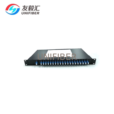 40CH Athermal AWG 100Ghz DWDM Mux Demux Flat top C21~C60 LC/UPC 1U Rackmount