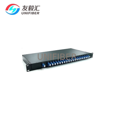 40CH Athermal AWG 100Ghz DWDM Mux Demux Flat top C21~C60 LC/UPC 1U Rackmount