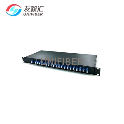 40CH Athermal AWG 100Ghz DWDM Mux Demux Flat top C21~C60 LC/UPC 1U Rackmount
