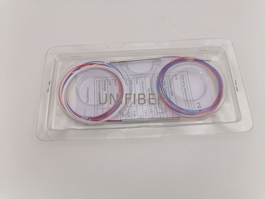 980/1550nm High Isolation 1x2 Single Mode WDM Coupler Splitter HI1060 FLEX 900um Loose Tube
