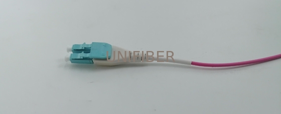 Multimode OM4 LC-LC Uniboot Fiber Patch Cable 2.0mm Duplex Round Cable 3M