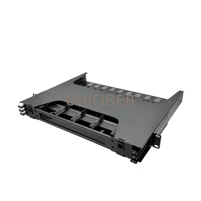 19 Inch 1U Sliding144 Port MPO/MTP Patch Panel with 8/12 Fiber Cassettes Multimode OM4