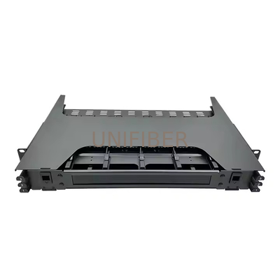 19 Inch 1U Sliding144 Port MPO/MTP Patch Panel with 8/12 Fiber Cassettes Multimode OM4