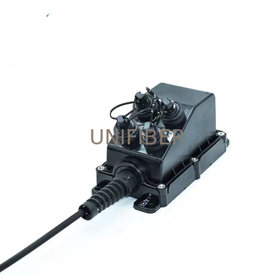 4 Ports Terminal MST Optitap with 4F flat fiber drop cable 250FT