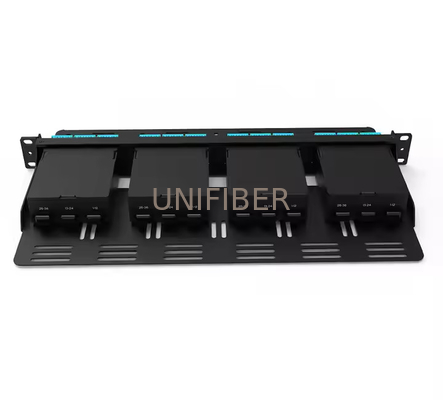 FHD High Density 1U 144 Fiber Rack Mount Enclosure 4 x FHD Cassettes or Panels