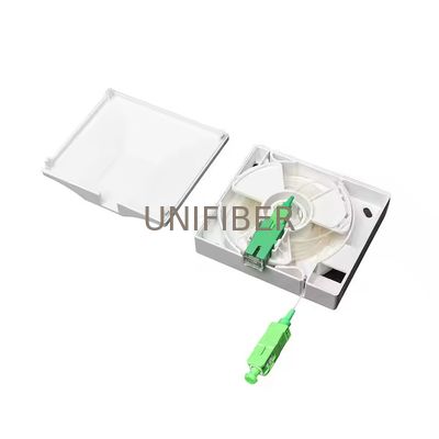 1 Port Wall Outlet Fiber Faceplate With G657B3 Invisible Cable 10/20 meters SC/APC