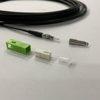 FTTH MTC/SC-SC/APC Pre-connectorized Push and Pull Drop Rush Cable Through Wall/conduit