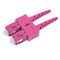 Multipurpose Sc Duplex Fiber Connector Blue Pink Color ROHS Approved