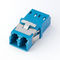 LC One Piece Integrated Fiber Optic Adapter Blue Color Apply To Ethernet Network