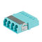 LC One Piece Integrated Fiber Optic Adapter Blue Color Apply To Ethernet Network
