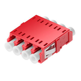 Lightweight Fiber Optic Adapter , LC Quad Adapter Low Insertion Loss