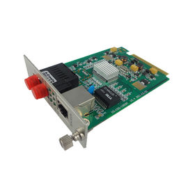 Card Fiber Optic Media Converter IEEE 802.3 Standard Protocol Low Power Consumption
