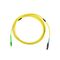 MU To LC Single Mode Fiber Optic Cable Simplex 2.0/3.0mm LSZH Jacket Low Insertion Loss