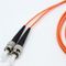 ST To ST Duplex Multimode Fiber Optic Network Cable OM1/OM2 LSZH Jacket Customized Length