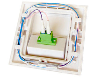 86 Type Multifunctional Fiber Optic Junction Box Network Face Plate For SC/LC And RJ45 Connectors