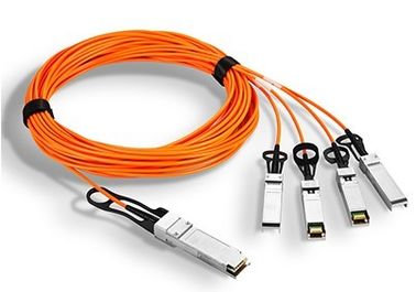 PIN Rx Fiber Optic Transceiver QSFP28 To 4x 25G SFP28 Breakout Active Cables