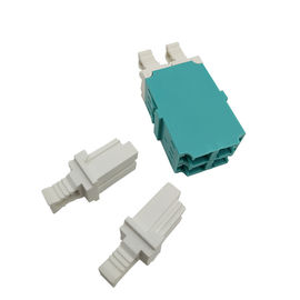 LC Quad Double Deck 4 Port fiber adapter, Singlemode SM/OM3/OM4 Durable,for high-density applications