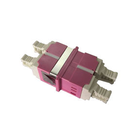 LC Quad Double Deck 4 Port fiber adapter, Singlemode SM/OM3/OM4 Durable,for high-density applications