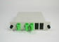 1x2 LGX PLC Abs Box Plc Splitter , 2 To 1 Single Mode Fiber Splitter FTTH/PON Type