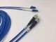 Armoured Fiber Optic Patch Cord FC To LC Duplex Singlemode With Break - Out Leg 0.3m