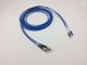 Armoured Fiber Optic Patch Cord FC To LC Duplex Singlemode With Break - Out Leg 0.3m