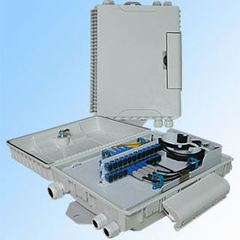 Pole / Wall Mounting Fiber Optic Termination Box IP55 24 Core Buckle Type Structure