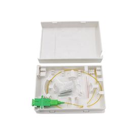 1 In 1 Out Mini FTTH Fiber Optic Terminal Box With SC APC Adapter / Pigtails