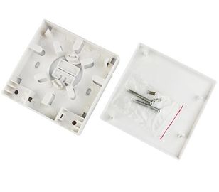 Anti Collision Fiber Optic Termination Box 2 Port Mini FTTH Faceplate Socket Panel