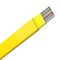 12 Core single mode fiber optic cable , flat ribbon yellow Fiber Optic Cable For Indoor Distribution