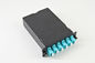 Fiber optic cassette module 12/24 Port multimode 10G OM3 preloaded with MPO MTP to LC fanout cable patch cord