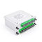 GPON LGX Insert Fiber Optic Splitter , FTTH PLC Splitter Cassette Box SC/APC Connectors