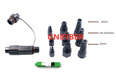 Mini SC/APC Fiber Optic Cable Connectors LSZH Jacket IP67 SC Field Installable