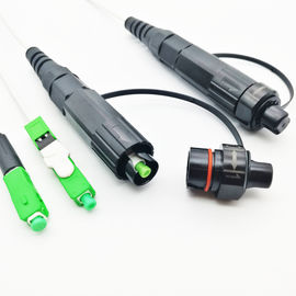 Mini SC/APC Fiber Optic Cable Connectors LSZH Jacket IP67 SC Field Installable