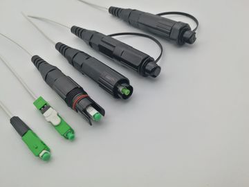 Reinforced Mini SC/APC Fiber Optic Connectors Outdoor Waterproof Field Installable