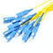 Singlemode Multifiber Cable Assemblies Pre Connectorized 12 Strand SC/APC-SC/UPC