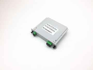 Plug - In Type PLC Fiber Optic Splitter 1x2 1260nm~1650nm Operation Wavelength